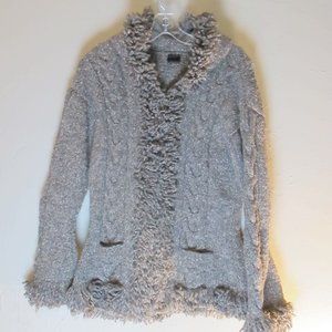 Otavalo Hooded Wool Hand Knit Sweater jacket